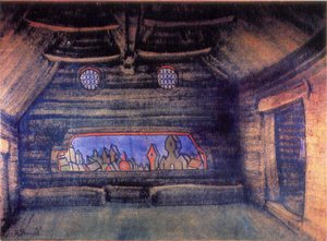 Terem Of Yaroslavna. New Moon. — Nicholas Roerich