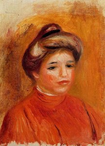 Woman's Head 6 — Pierre-auguste Renoir, Impressionist Portrait