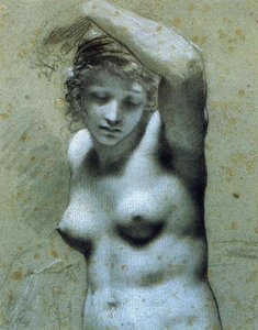 Bust Of Female Nude — Pierre-paul Prud'hon, Neoclassicism