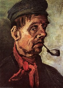 Head Of A Peasant With A Pipe — Vincent Willem Van Gogh, Post-impressionism
