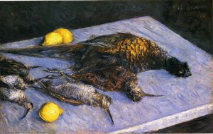 Game Birds And Lemons — Gustave Caillebotte