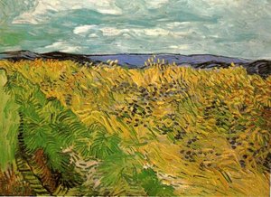 Wheat Field With Cornflowers — Vincent Willem Van Gogh, Post-impressionism