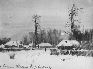 Village. Winter. — Isaak Ilyich Levitan, Realism