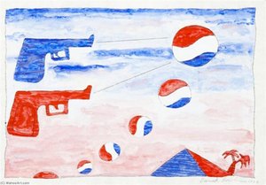 Pepsi's And Sun — Derek Boshier