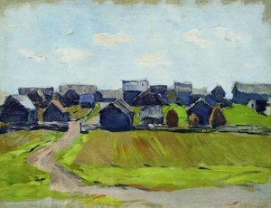 A Village — Isaak Ilyich Levitan