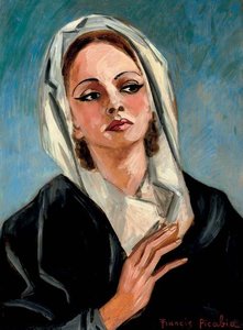 Femme Au Châle Blanc — Francis Picabia