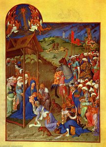 Scene Adoration Of The Magi — Limbourg Brothers, Gothic Art