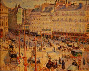 Place Du Havre, Paris — Camille Pissarro, Impressionist Painting