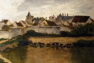 The Village, Auvers-sur-oise — Charles-françois Daubigny