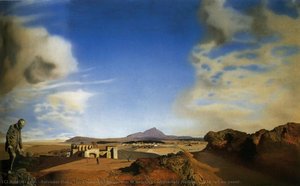The Chemist Of Ampurden In Search Of Absolutely Nothing, 1936 (oil On Panel) — Salvador Dalí, Surrealist Movement
