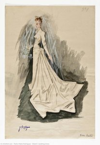 Sketch, Wedding Dress — Pedro Pablo Rodriguez