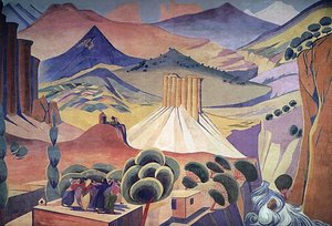 The Curtain Of The State Drama Theater Of Armenia — Martiros Sarian