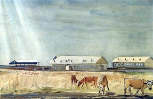 Farm. New Homes — Aleksandr Deyneka