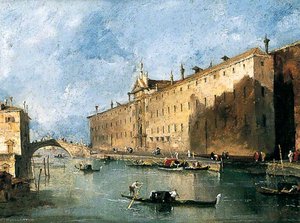 The 'rio Dei Mendicanti' — Francesco Lazzaro Guardi