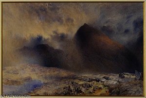 Mount Snowdon Through Clearing Clouds — Alfred William Hunt, Romanticism