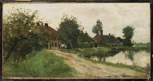 Near Breukelen On The Vecht, Nicolaas Bastert, C. 1870 - C. 1923 — Nicolaas Bastert