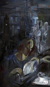 Science (diptych, left panel)