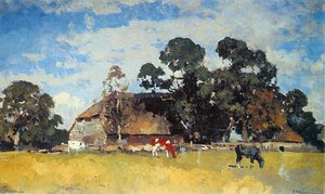 Cows In A Meadow — Cornelis Vreedenburgh