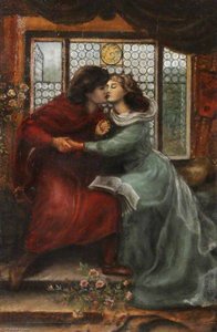 The Theodore Watts Dunton Folding Press Bed Paolo And Francesca Da Rimini (after Dante Gabriel Rossetti) — Henry Treffry Dunn