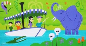 The Jungle Cruise Disneyland — Josh Agle (shag)