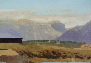 Village Dans Une Vallee — Jean-léon Gérôme