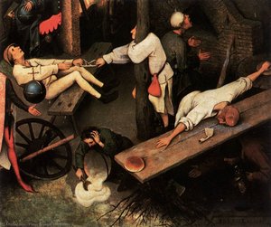Netherlandish Proverbs (detail) — Pieter Bruegel The Elder, Northern Renaissance