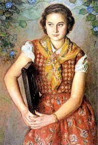 The Girl With Yellow Scarf — Eugenio Hermoso Martínez