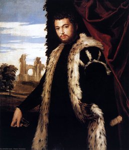 Portrait Of A Young Man Wearing Lynx Fur — Paolo Veronese, Mannerism (late Renaissance)