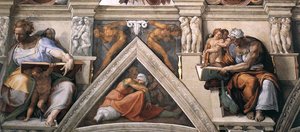 Ceiling Of The Sistine Chapel Detail3 — Michelangelo Buonarroti, High Renaissance