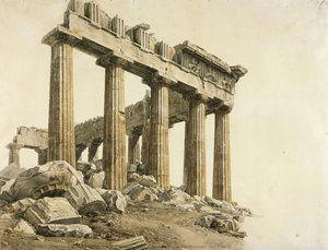 The South-east Corner Of The Parthenon, Athens — Giovanni Battista Lusieri