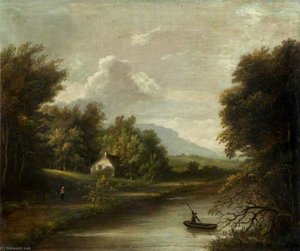 Molly Ward's Cottage, River Lagan — Hugh Frazer