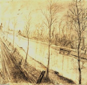 Canal — Vincent Willem Van Gogh, Post-impressionism