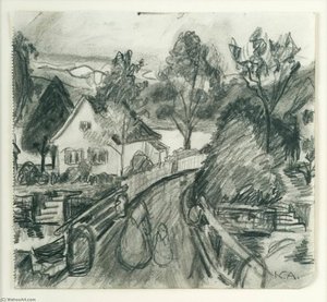 Landscape With White House — Nicolai Astrup