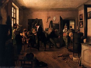 The Scholars' Room — Josef Franz Danhauser