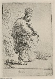The Blind Fiddler — Rembrandt Van Rijn, Dutch Baroque