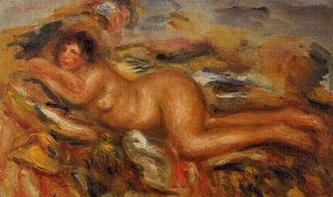 Nude On The Grass — Pierre-auguste Renoir