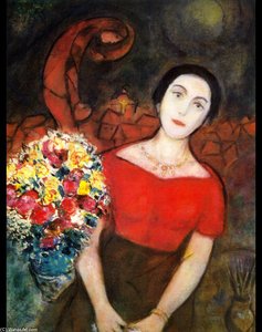 Portrait Of Vava — Marc Chagall, Surrealist Expression