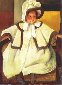 Ellen Mary Cassatt In A White Coat — Mary Stevenson Cassatt