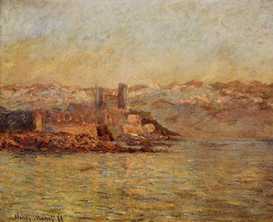 Antibes And The Maritime Alps — Claude Monet, Impressionistic Landscape