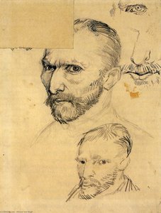 Two Self-portraits And Several Details — Vincent Willem Van Gogh, Post-impressionism