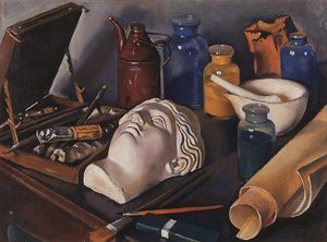 Still Life Attributes Of Art — Zinaida Serebriakova