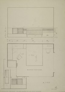 Floor Plan Sleeping Room (with Interior Furnishings) — Franz Ehrlich