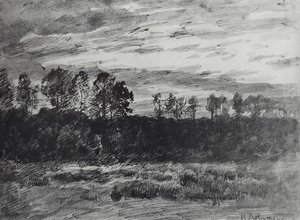 Evening. Sunset. — Isaak Ilyich Levitan, Realism