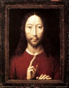 Late - Christ Giving His Blessing — Memling, Hans