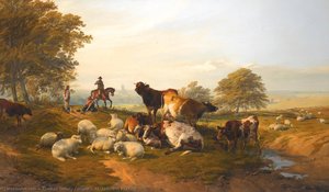 An Evening Repose — Thomas Sidney Cooper