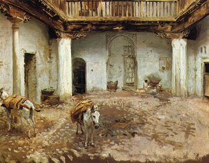 Moorish Courtyard — John Singer Sargent