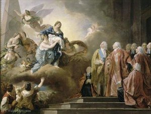 Allegorical Painting Of The Birth Of Louis Joseph — François Guillaume Ménageot