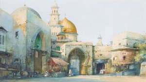 Etals De Marchands À L'entrée D'une Ville — Noel Harry Leaver