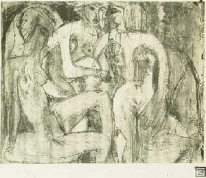 Drei Badende — Albert Müller