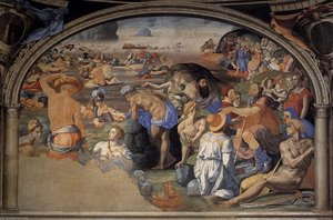 Crossing Of The Red Sea — Agnolo Bronzino